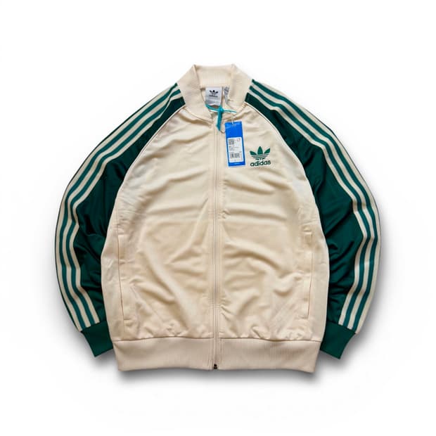 아디다스 SST 원더 화이트 그린 트랙탑 져지