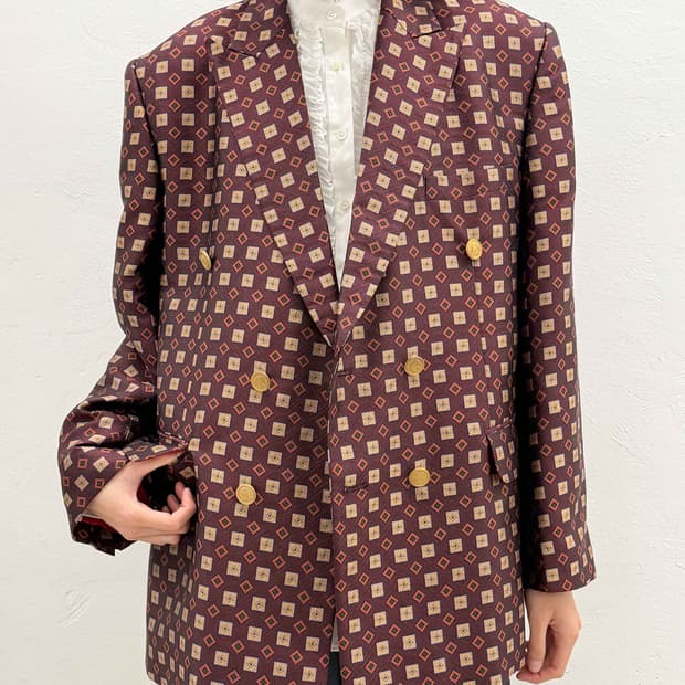 80s geometry double jacket 