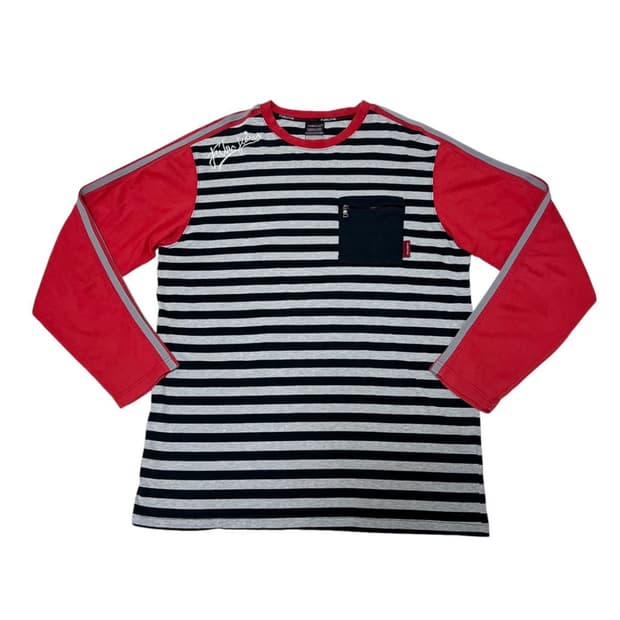 Fubu 푸부 후부 스트라이프 포켓 롱슬리브