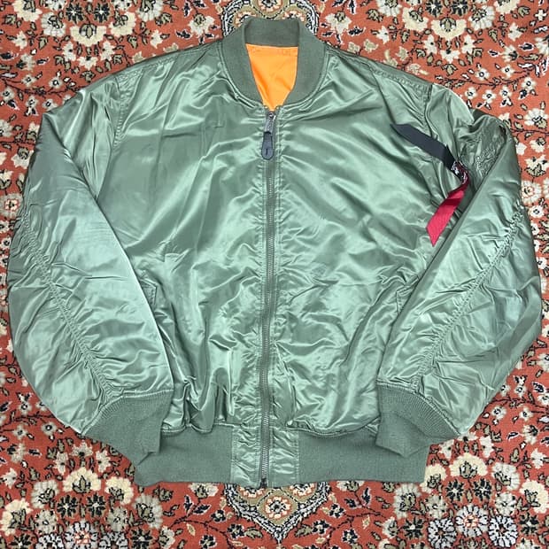 [3XL] 알파인더스트리 MA-1 항공자켓 세이지그린