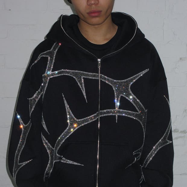 NAMED COLLECTICE 라인스톤 후디 L/XL