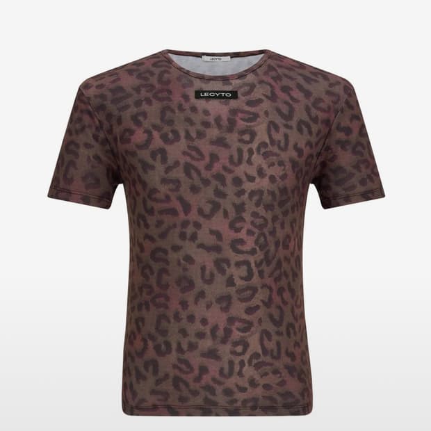 Leopard Trail T-Shirt Purple
