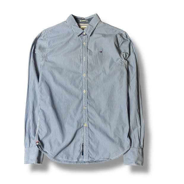 타미힐피거 블루 스트라이프 셔츠 S