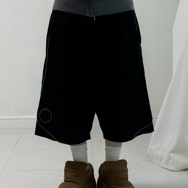 조던 블랙 와이드 반바지