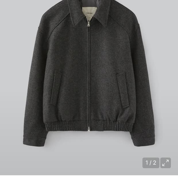 파브레가 구스토 울 블루종 자켓 차콜 2