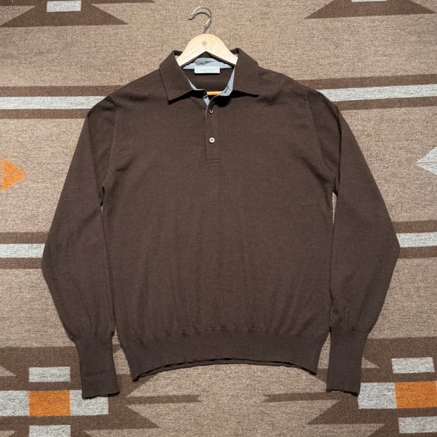 에르메네질도 제냐 이태리 캐시미어 폴로 니트 L 50