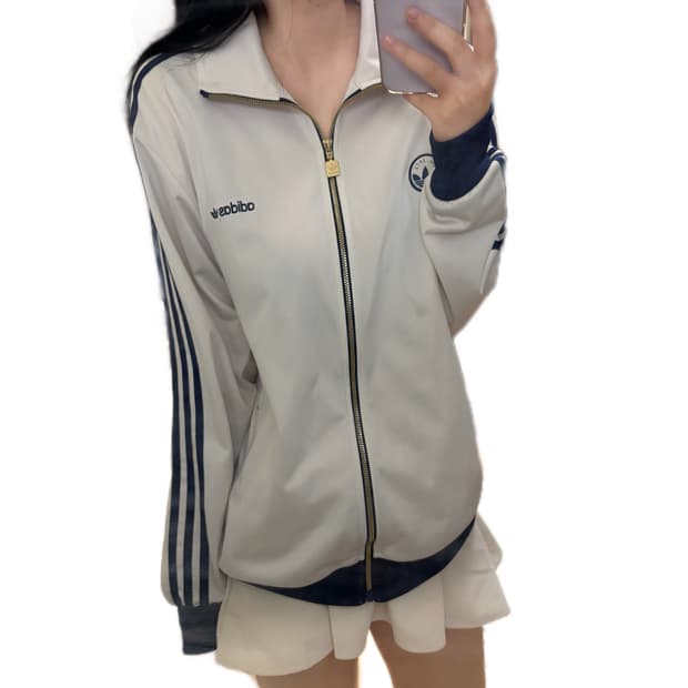 아디다스 파이어버드 클라우드 화이트 트랙탑 져지