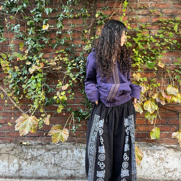 히피문양 벌룬 팬츠