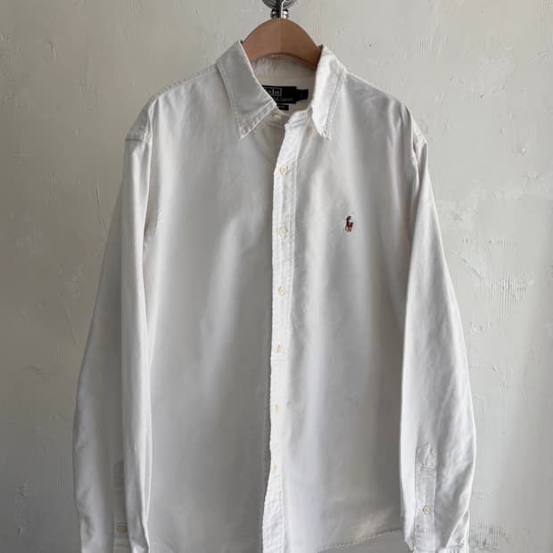 Polo 폴로 랄프로렌 화이트컬러 커스텀 핏 코튼 셔츠