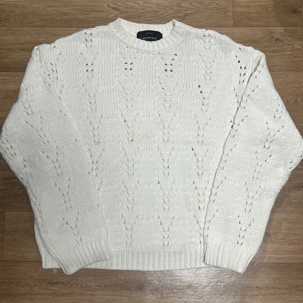 stu 펀칭니트 아이보리 에스티유