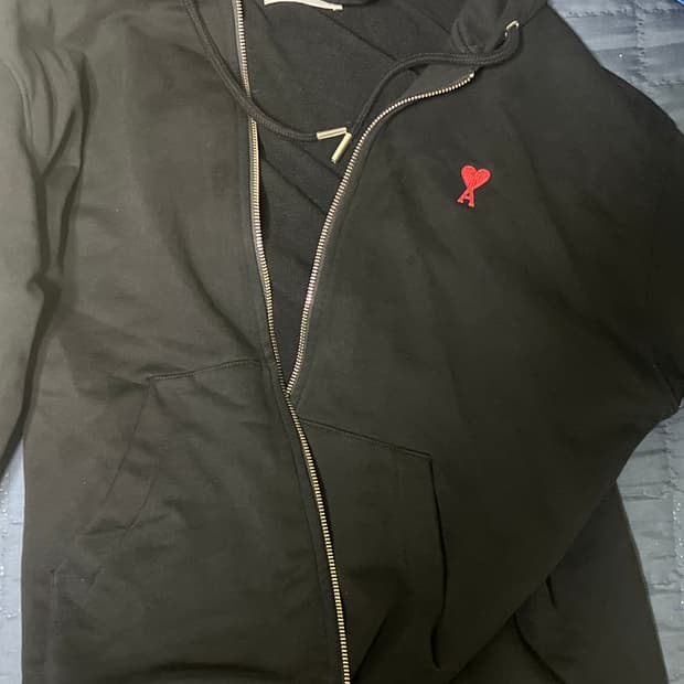 아미 스몰하트 후드집업 xl