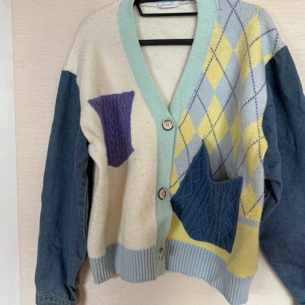 n.by.coco 니트 청자켓