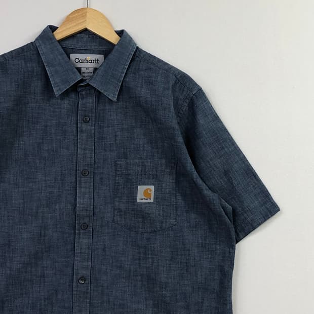 XL 칼하트 샴브레이 데님 셔츠 