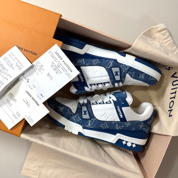 [백화점판/7]루이비통 LV 트레이너 데님 스니커즈