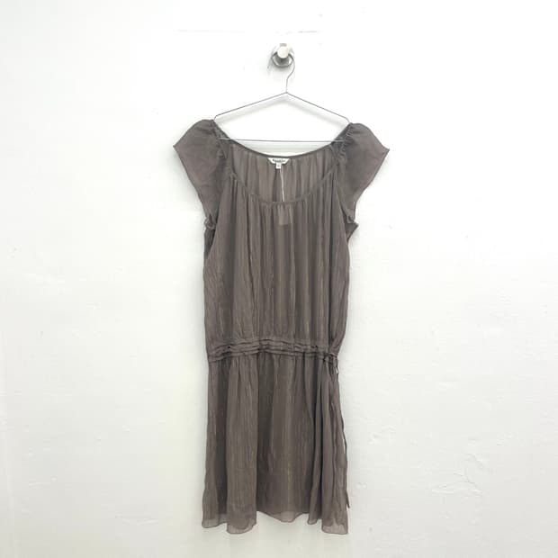 Shimmer sheer tunic dress