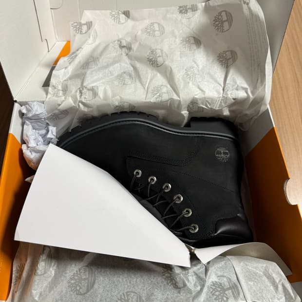 팀버랜드 6인치 프리미엄 워터프루프 부츠 블랙 260(새상품)