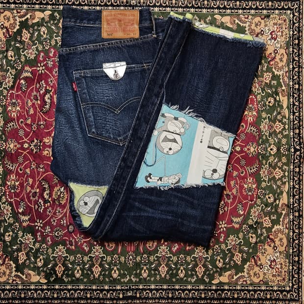 Levi’s 501 Denim Pants (도라에몽Custom Ver.)