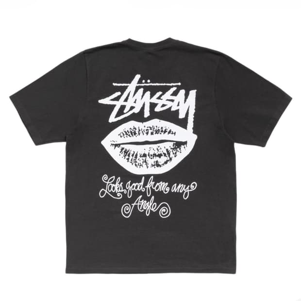 스투시 애니 앵글 피그먼트 다이드 티셔츠 페이디드 블랙