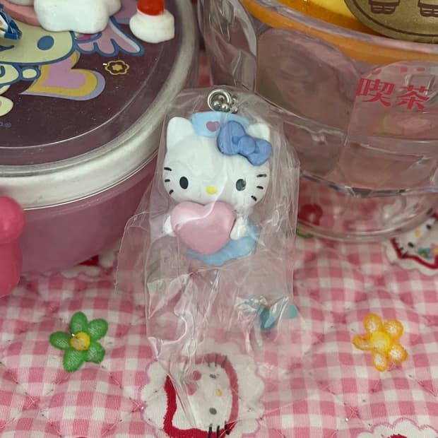 메디컬 엔젤 키티 가챠 키링 키티스트랩 산리오 블루 천사 간호사 요정