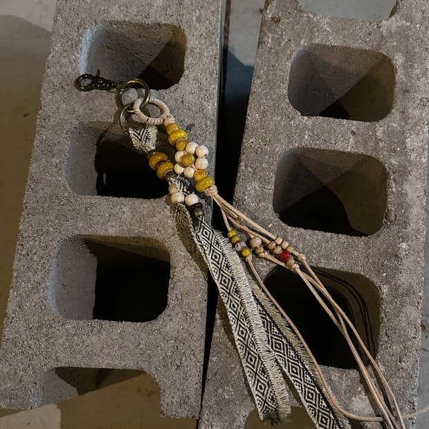 handmade western keyring