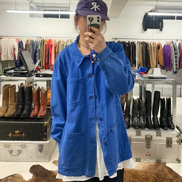50~60's VTG french work jacket 프렌치 워크 자켓
