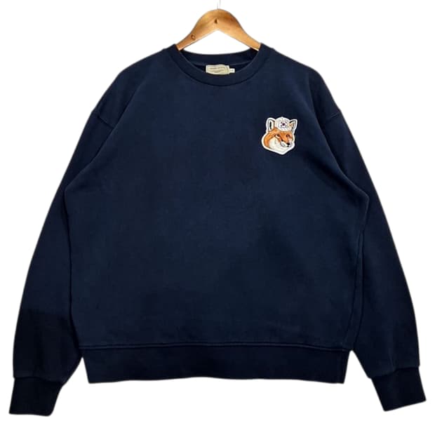 Maison kitsune 메종키츠네 폭스 헤드 태극기 맨투맨
