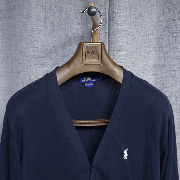 95-100 ) 폴로 랄프로렌 남성 면 가디건 네이비