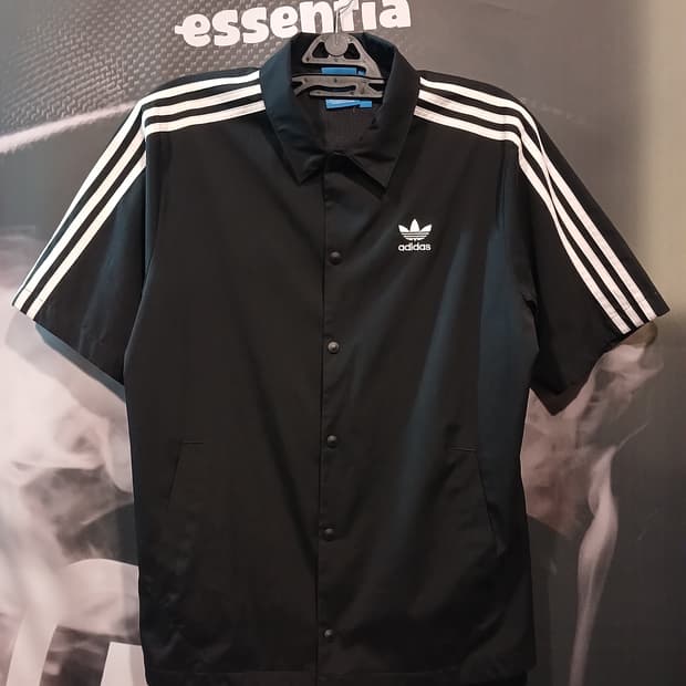 아디다스 반팔 코치 자켓