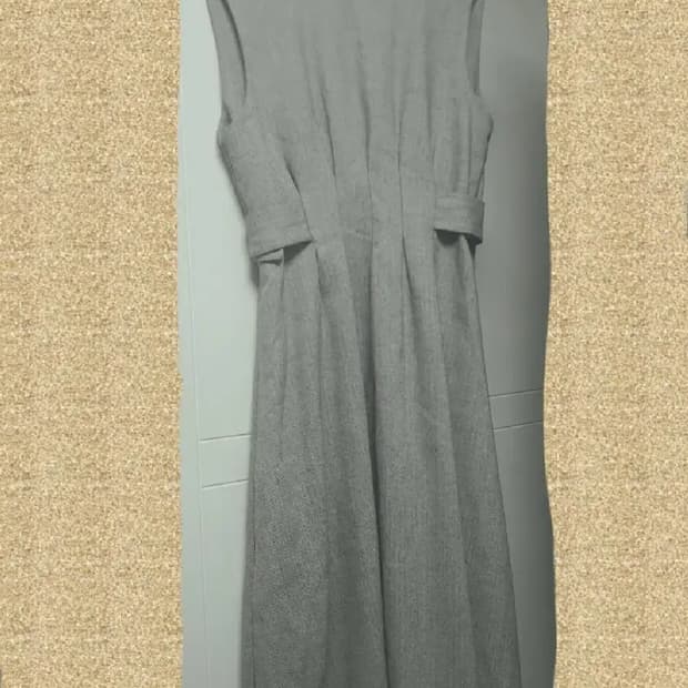 헤링본 뷔스티에 레이어드 플레어 롱 원피스 f 55