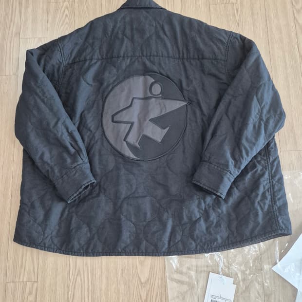 [M]스투시 x 아워레가시 워크샵 보로우드 자켓 오버다이드 블랙 리넨