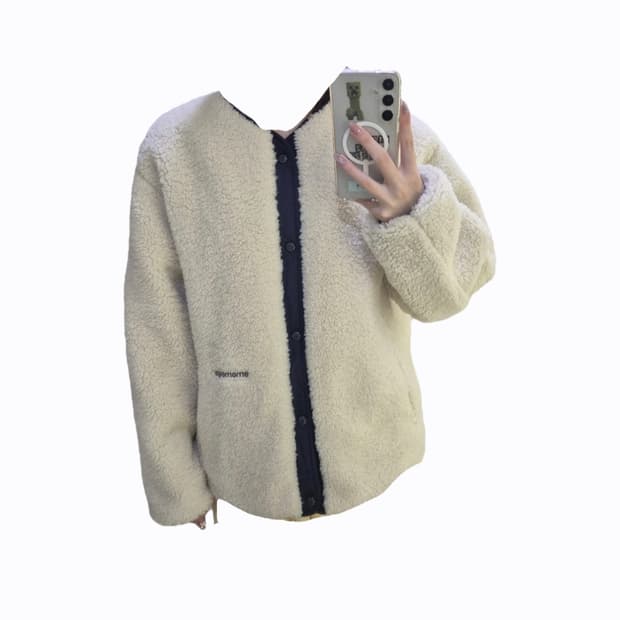 Mmlg 양면 리버시블 패딩 후리스