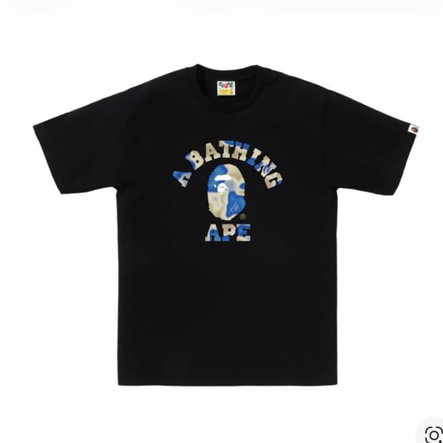 [L] 베이프 리퀴드 카모컬리지 티셔츠 블랙 