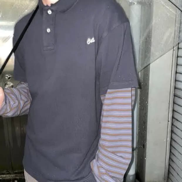 Erl 더블슬리브 폴로 L 사이즈 3회착
