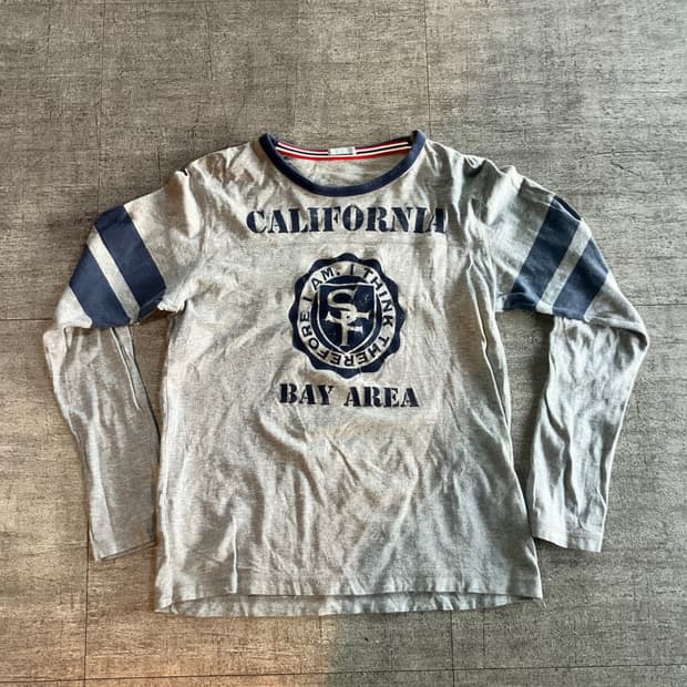일본빈티지 California 올드스쿨아메카지 라운딩롱슬리브 긴팔티셔츠