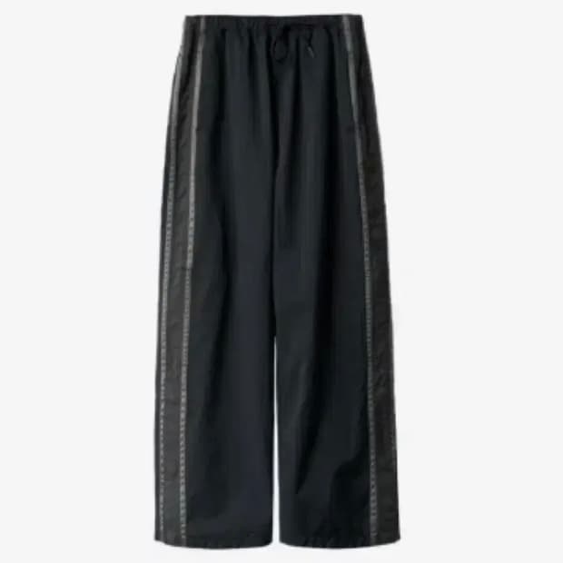 4) 폴리테루 정규 나일론 트랙 팬츠 트랙팬츠 블랙