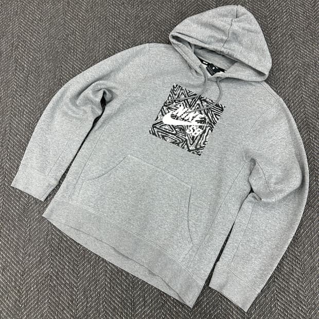 나이키 후드티 그레이