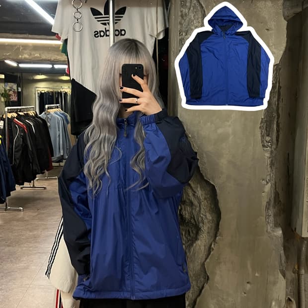 아식스 바람막이 블루 110   #csz2609