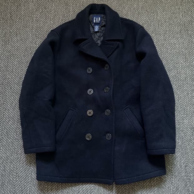 90s 올드 갭 울 피코트