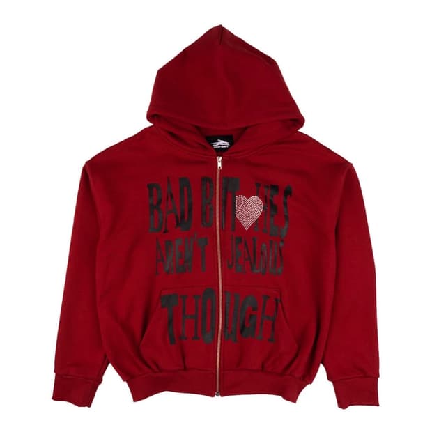 Xenoreport 제노리포트 bad bitxhes hoodie red 