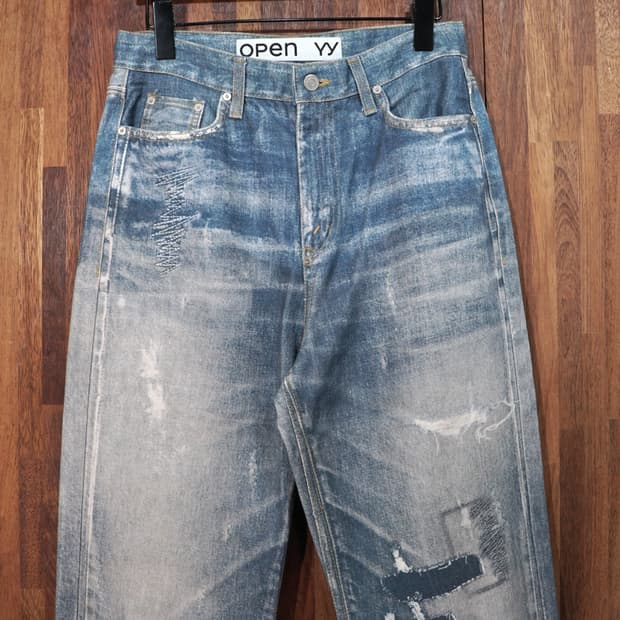 OPEN YY 이펙트 데님 팬츠