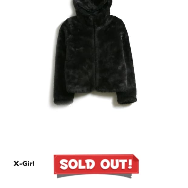 x-girl star fur jacket