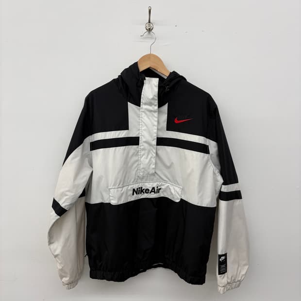 나이키 에어 아노락 바람막이 블랙/화이트 남성 XL