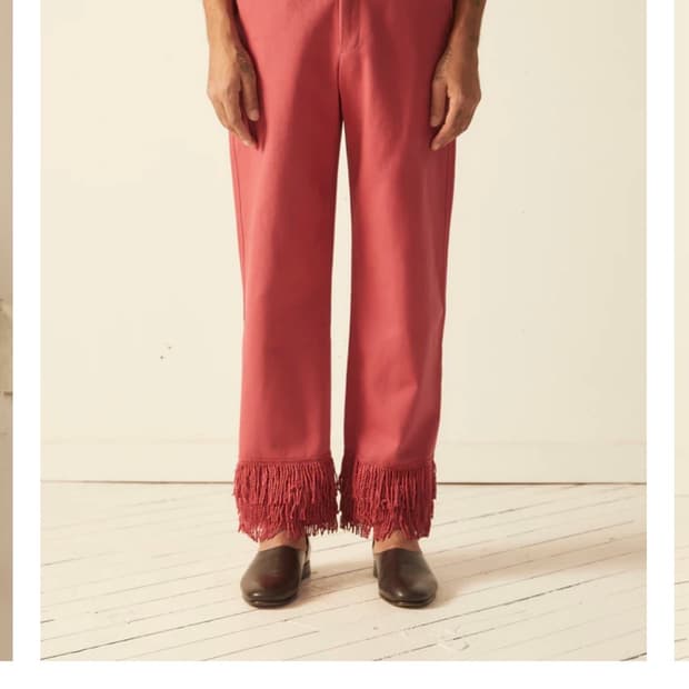 bullion fringe trousers