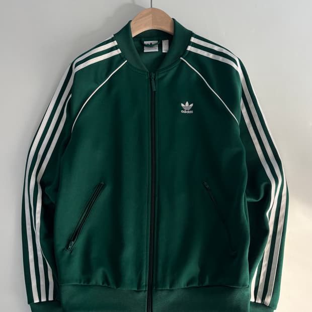 Adidas 아디다스 딥그린 슈퍼스타 트랙탑