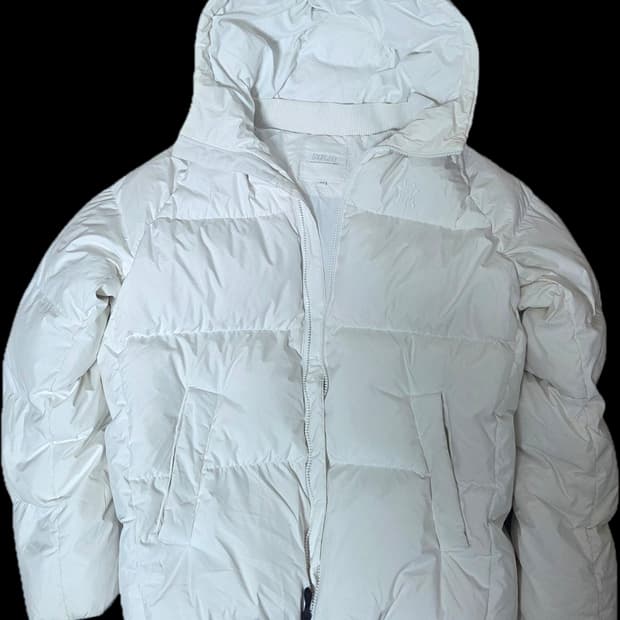 MLB 화이트 숏 패딩 100