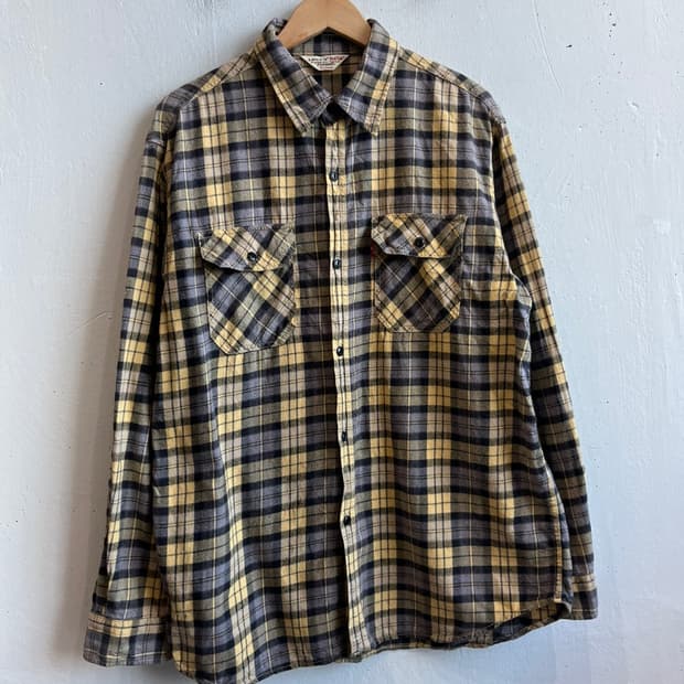 00s 리바이스 재팬 체크 플란넬 셔츠 XL