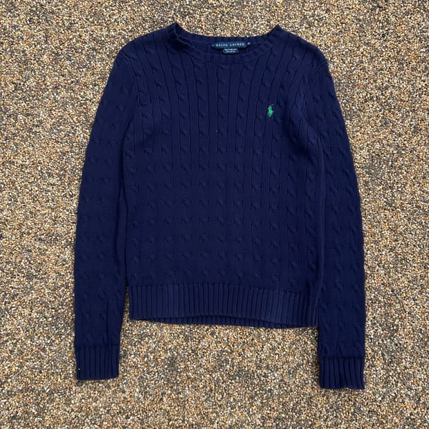 폴로(POLO RalphLauren)네이비 케이블 니트