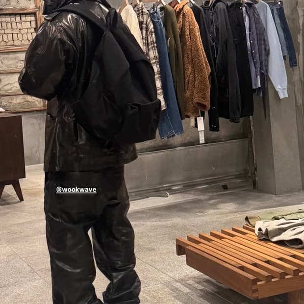 스투시 레더 카펜터 팬츠 32