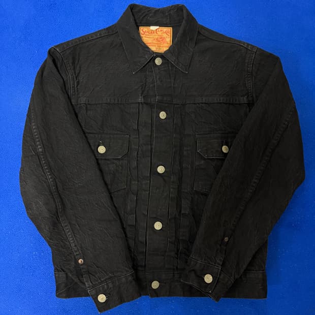 슈가케인 1953 데님 자켓 블랙 [38]