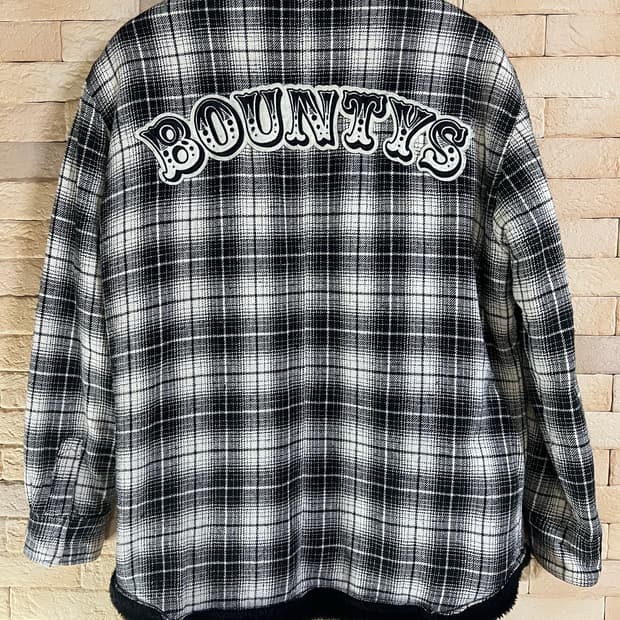 바운티헌터 보아털 체크자켓